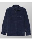 Outlet Overshirt Regular Fit Plain Dark Blue| Oxford Company eShop