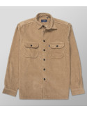 Outlet Overshirt Regular Fit Plain Beige| Oxford Company eShop