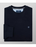Outlet Sweatshirt Regular Fit Plain Dark Blue| Oxford Company eShop
