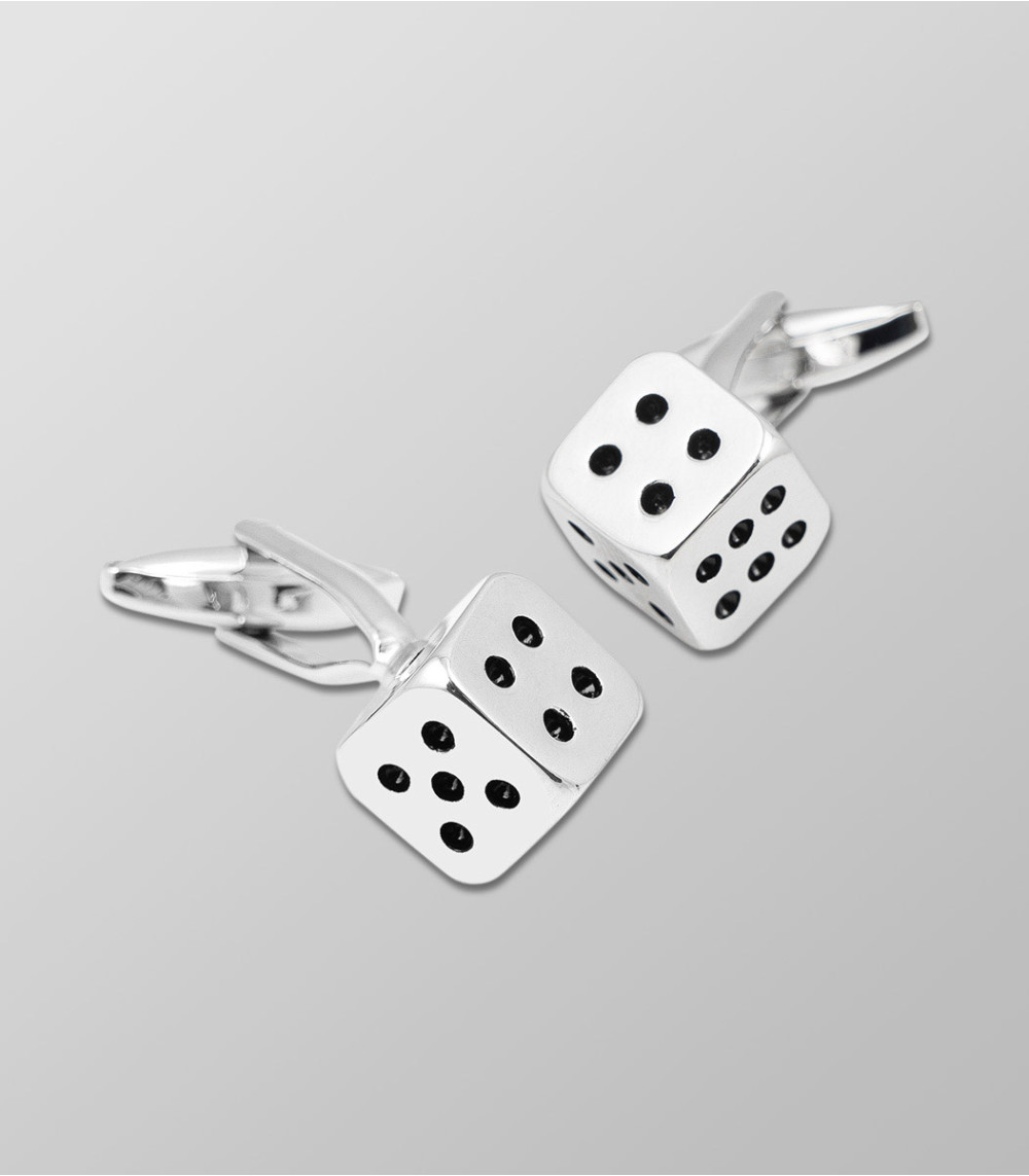 Μανικετόκουμπα Ασημί 