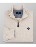 Outlet Sweatshirt Regular Fit Plain Beige| Oxford Company eShop