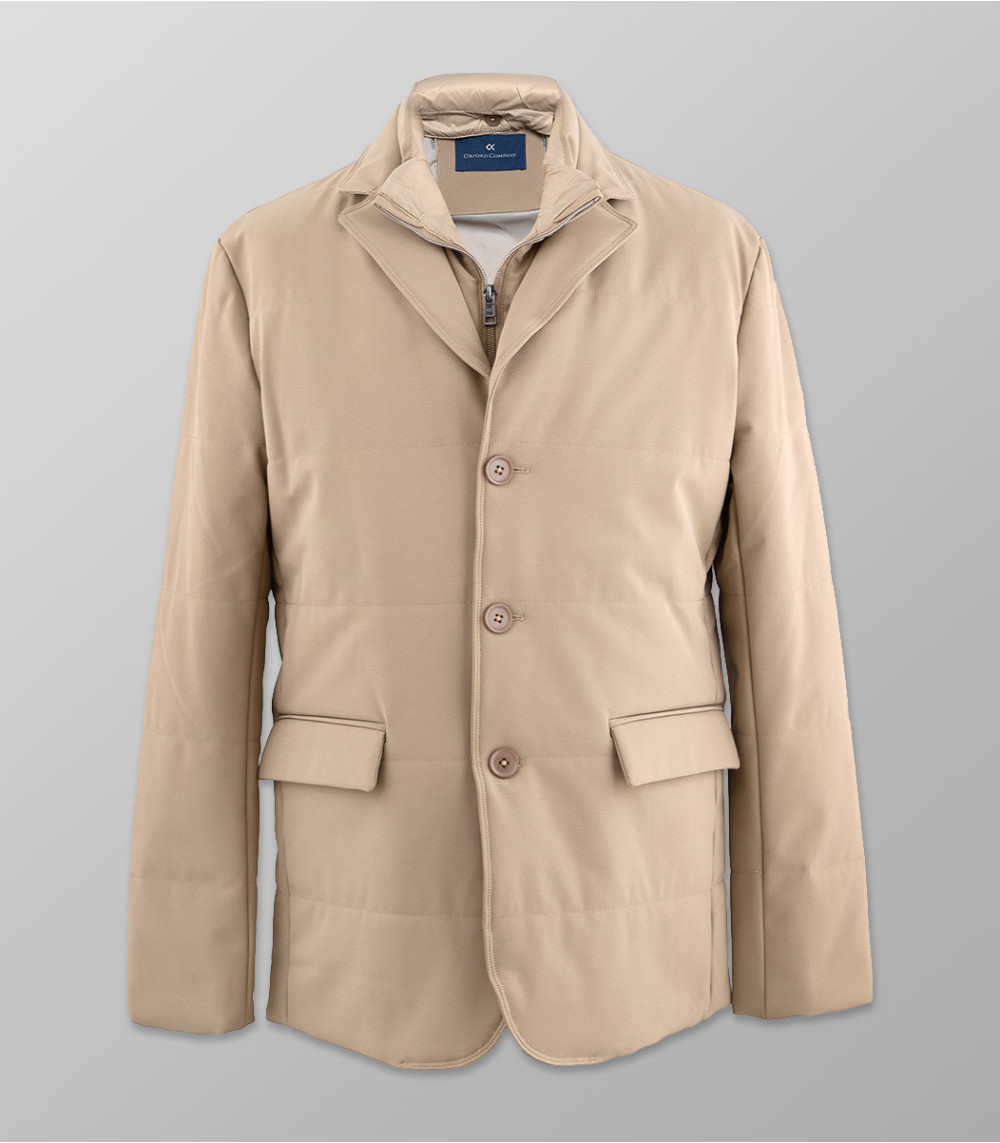 Outlet Man Jacket Beige Regular Fit
