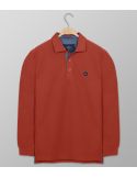 Polo Μακρύ Μανίκι Regular Fit Πορτοκαλί | Oxford Company eShop