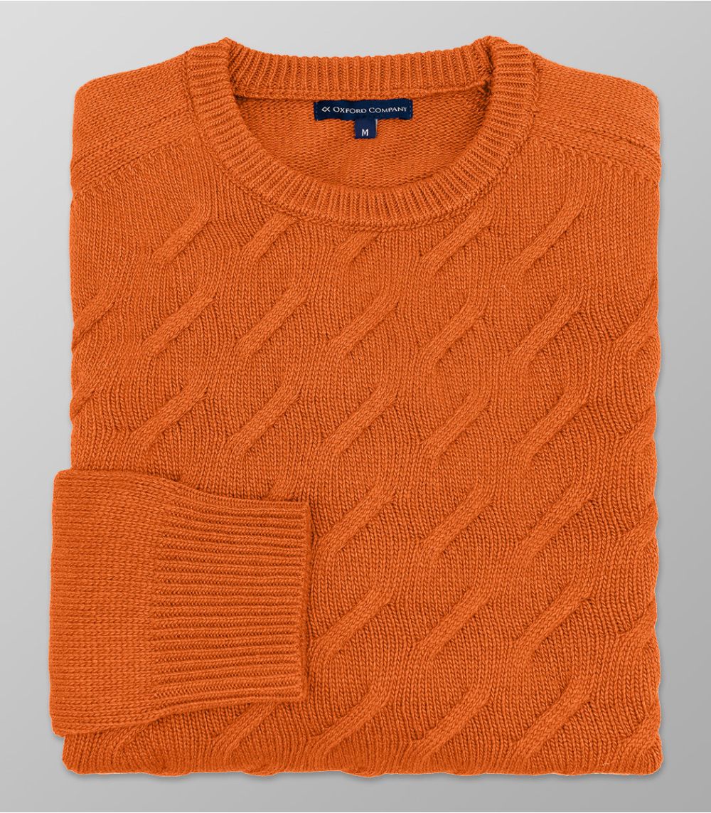 Outlet Πλεκτό Regular Fit Πορτοκαλί 