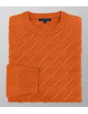 Outlet Πλεκτό Regular Fit Πορτοκαλί 