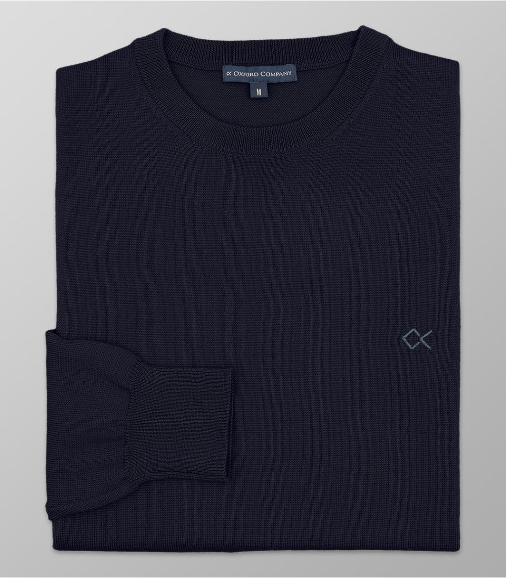 Πλεκτό Regular Fit Μπλε Σκούρο