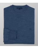 Knit Regular Fit Plain Blue Indigo| Oxford Company eShop