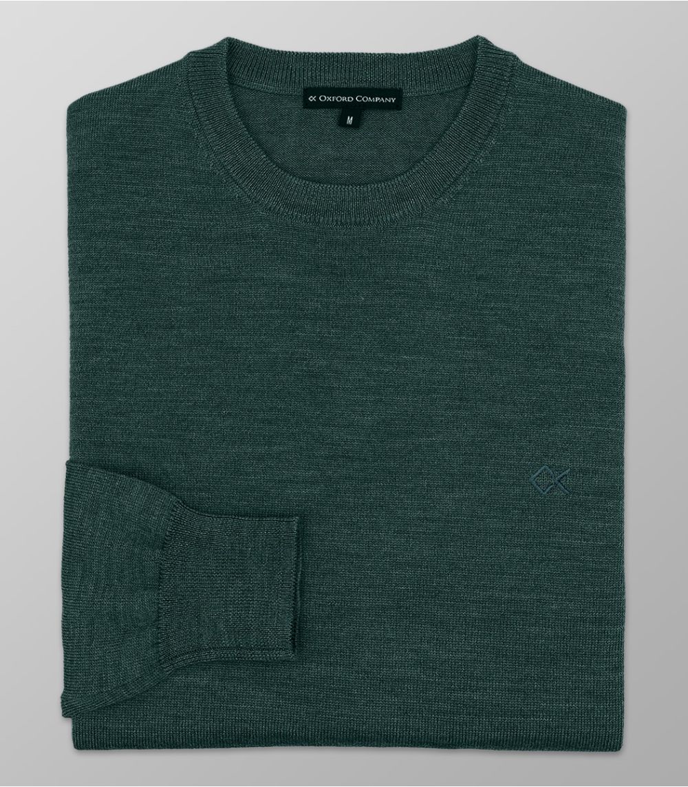 Πλεκτό Regular Fit Πράσινο Σκούρο