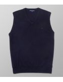 Knit Gile Regular Fit Plain Dark Blue| Oxford Company eShop
