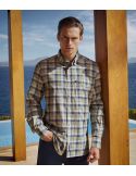 Sport Shirt Regular Fit Button Down Check Green 