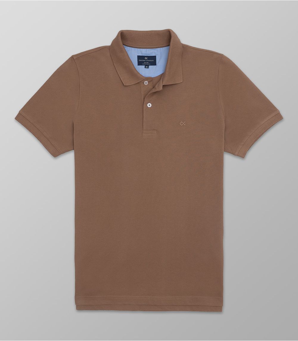 Polo Short Sleeve  Regular Fit Dark Beige