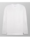 T-Shirt Μακρύ Μανίκι Regular Fit Λευκό
