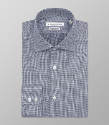 Classic Shirt Slim Fit Print Blue