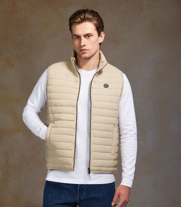 Γιλέκο Regular Fit Μπεζ