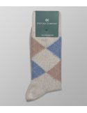 Outlet Κάλτσες Καρό Μπεζ| Oxford Company eShop