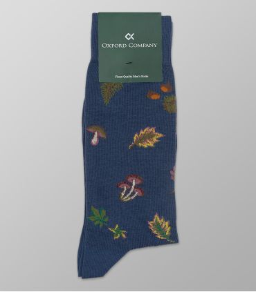 Outlet Κάλτσες Εμπριμέ Μπλε Indigo