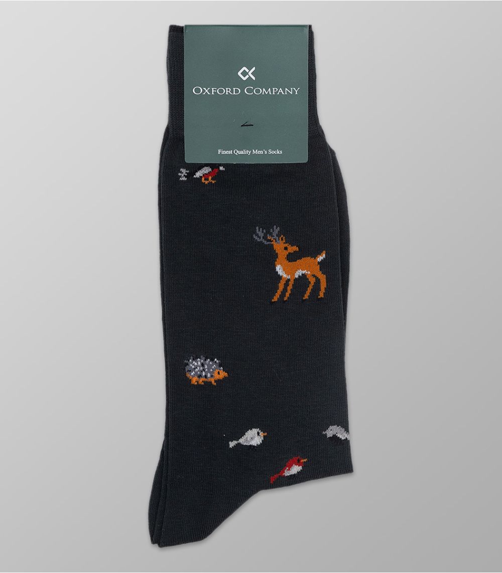 Outlet Men's Patterned Dark Blue Socks