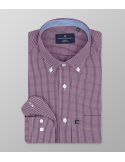 Sport Shirt Regular Fit Check Purple| Oxford Company eShop
